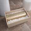 Moroccan Brass Wall Sconce - wooden box packaging Handmade Moroccan Brass Wall Sconce – Pierced Geometric Boho Light