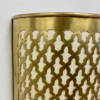 Moroccan Brass Wall Sconce3 Handmade Moroccan Brass Wall Sconce – Pierced Geometric Boho Light