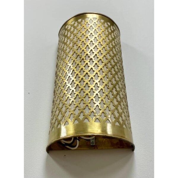 il_fullxfull.7555400545_q84q.jpg Set of Two Moroccan Brass Wall Sconces - Pierced Art Decor Lighting