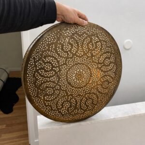 il_fullxfull.7694664825_tr5i.jpg Luxury Handmade Moroccan Brass Ceiling Light, Vintage Flush Mount Wall or Ceiling Sconce